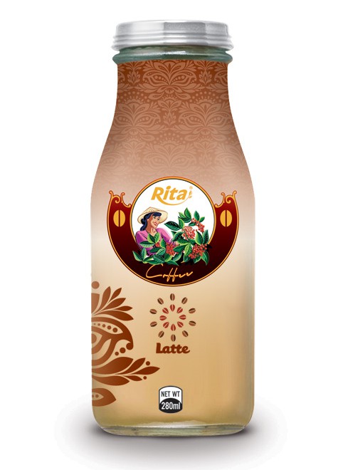 280ml  Coffee Latte Glass bottle